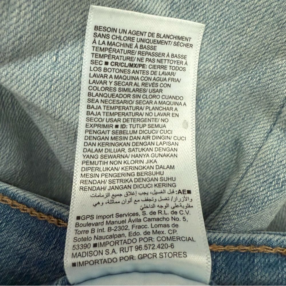 Old Navy High Rise Super Skinny Distressed Raw Hem Jeans Light Wash 6 Tall - Picture 5 of 6